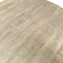 Runder Esstisch mit Holzplatte Mango - Belafoma^Wohnen Outlet