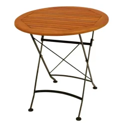 Wohnen Runder Gartentisch mit Armlehnstühlen - Georgy (dreiteilig)