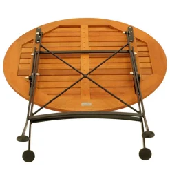 Wohnen Runder Gartentisch mit Armlehnstühlen - Georgy (dreiteilig)