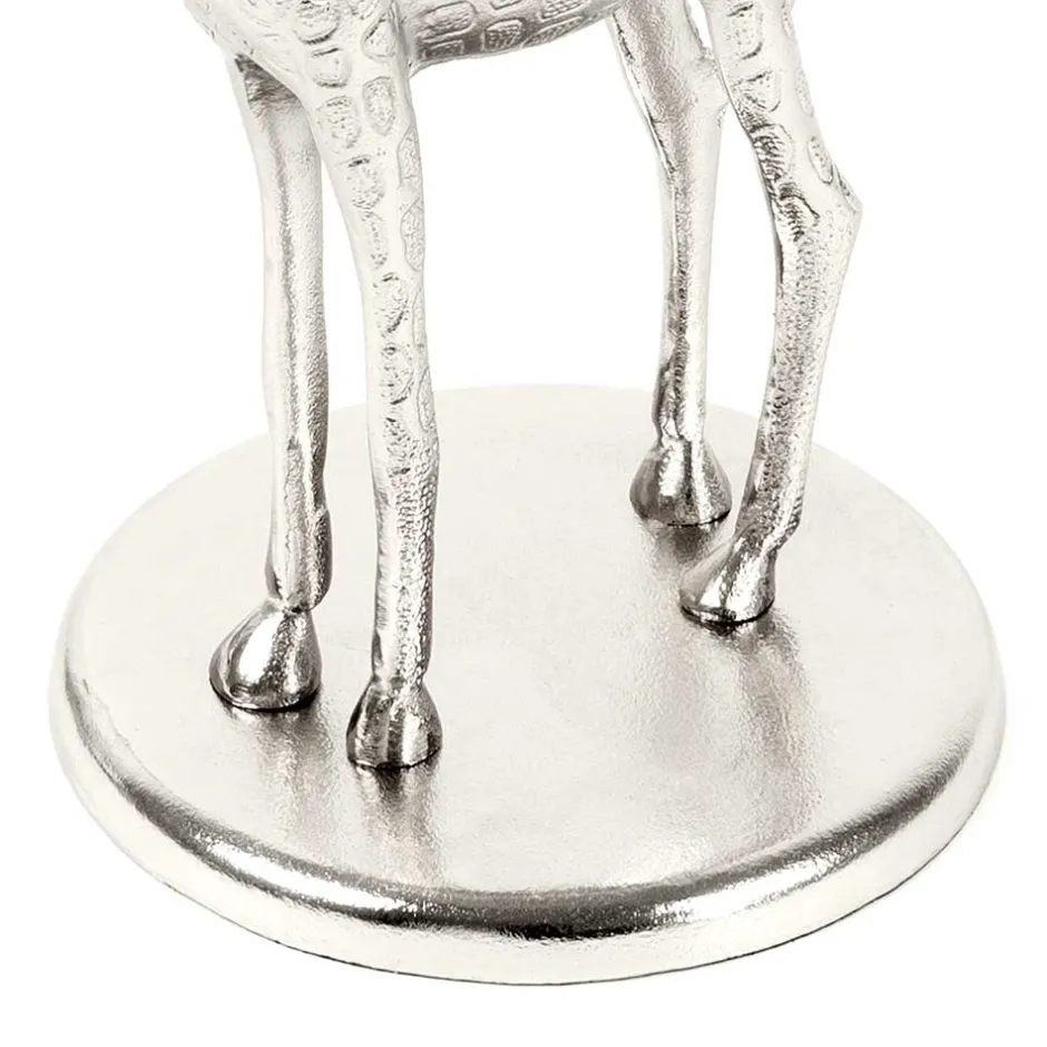 Runder Glas Beistelltisch mit Giraffe als Fuß - Fenya^Wohnen New