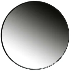 Wohnen Runder Hängespiegel in Schwarz 80x80x5 - Mion