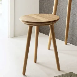 Runder Holz Beistelltisch aus Eiche Massivholz - Kopiana^Wohnen Clearance