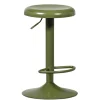 Runder Metall-Barhocker in Grün - höhenverstellbar - Giolia^Wohnen Outlet