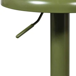 Runder Metall-Barhocker in Grün - höhenverstellbar - Giolia^Wohnen Outlet