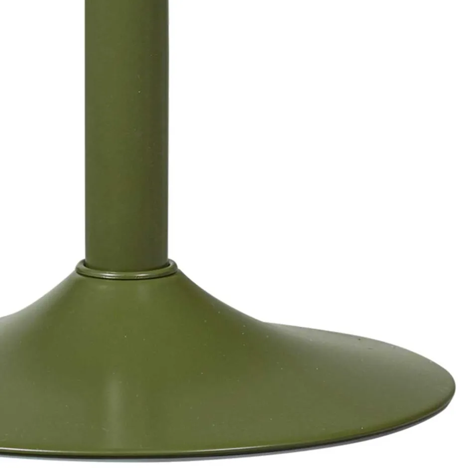 Runder Metall-Barhocker in Grün - höhenverstellbar - Giolia^Wohnen Outlet