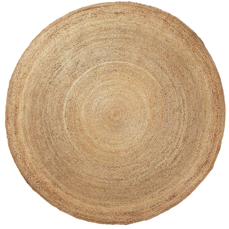 Wohnen Runder Naturfaserteppich aus Jute-Kordeln - Grandio