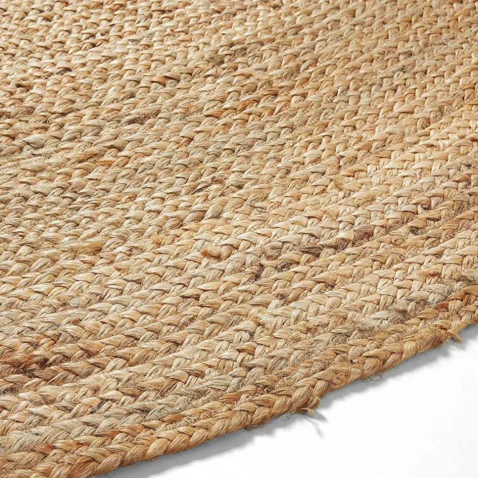 Wohnen Runder Naturfaserteppich aus Jute-Kordeln - Grandio