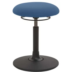 Wohnen Runder Office Hocker in Blau mit Schwarz - Tyramus