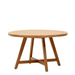 Wohnen Runder Outdoor-Tisch aus Eukalyptusholz - Lindos