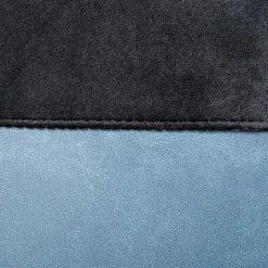 Runder Polsterhocker in Hellgrau & Schwarz - Paleara^Wohnen New