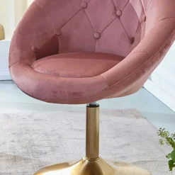 Wohnen Runder Polstersessel drehbar & höhenverstellbar - Maestoso