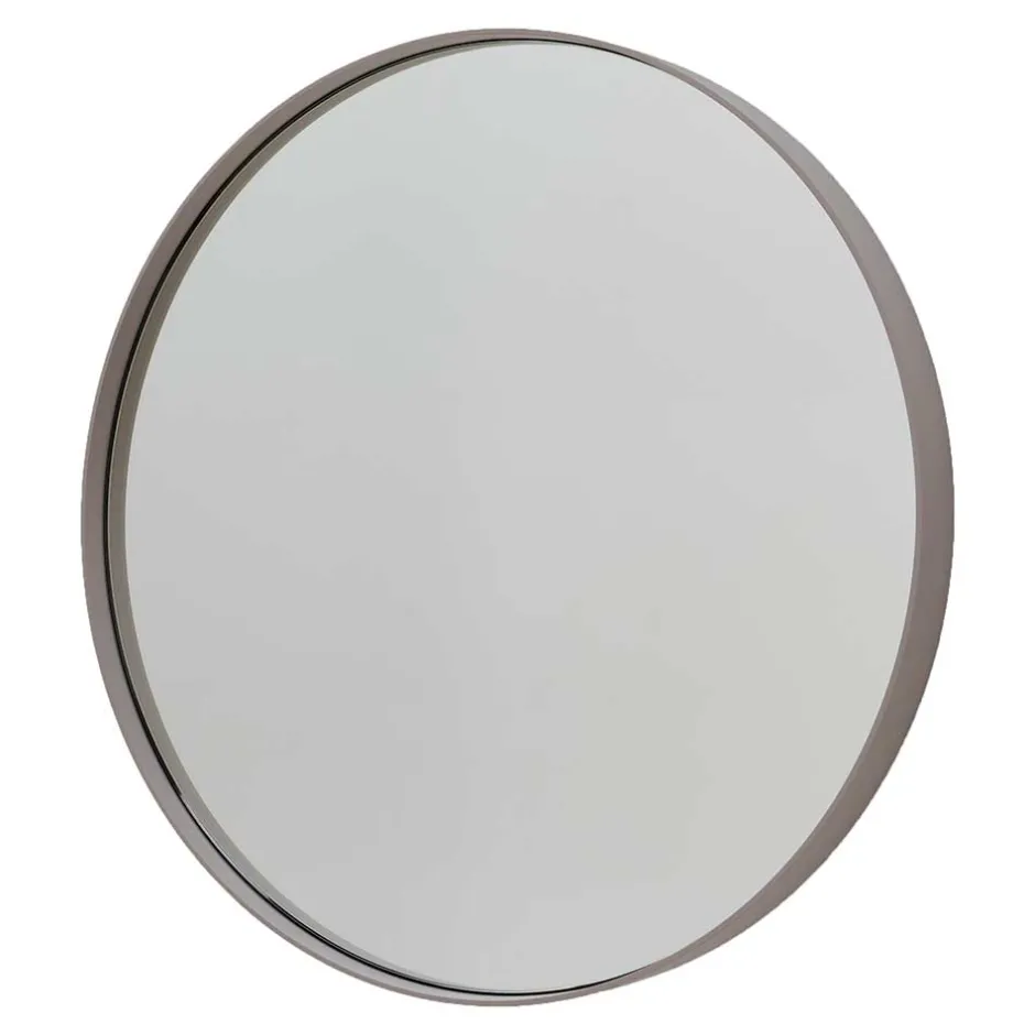 Wohnen Runder Retro Spiegel in Taupe - Sumatria