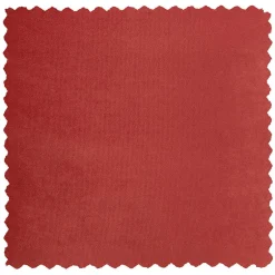 Wohnen Runder Samt Sitzhocker in Rot - Loritana