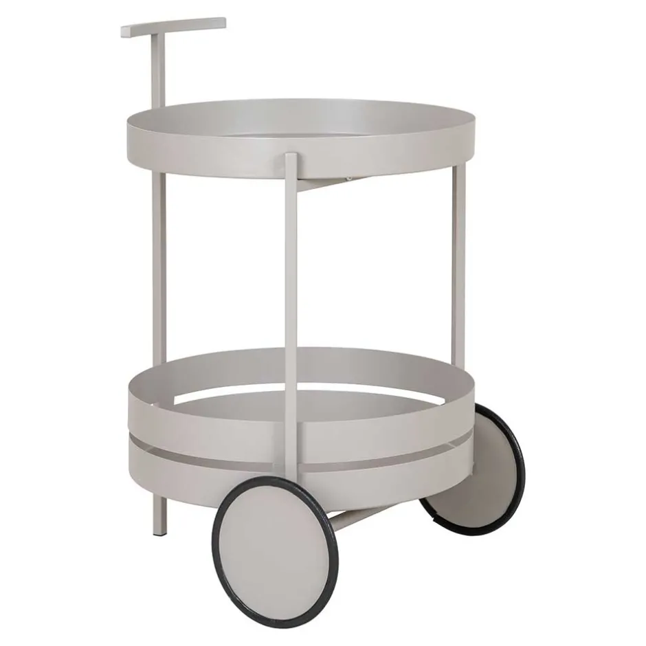 Wohnen Runder Servierwagen im Skandi Design - Veladrano