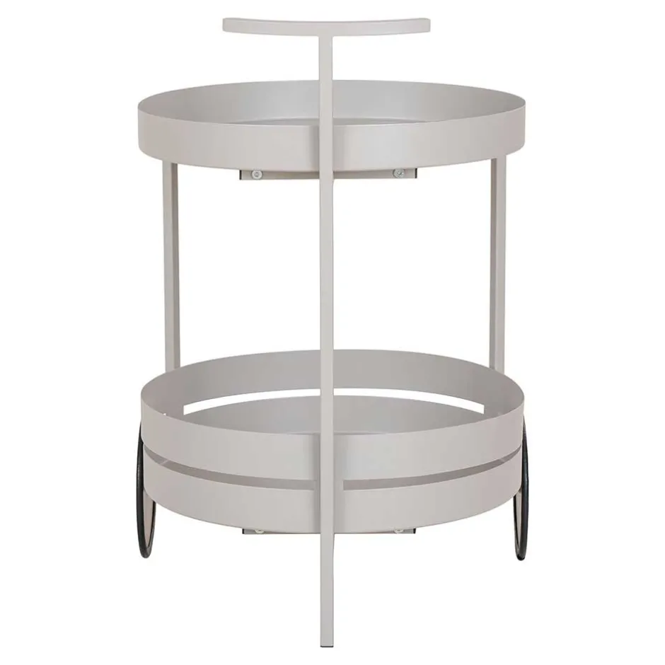 Wohnen Runder Servierwagen im Skandi Design - Veladrano