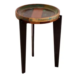 Runder Shabby Chic Beistelltisch aus Altholz - Vosbadus^Wohnen Hot