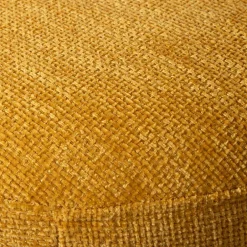 Runder Sitzhocker in Gelb Chenillebezug - Lourettes (2er Set)^Wohnen New