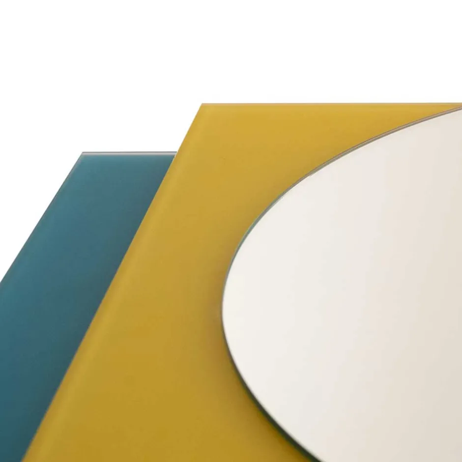 Runder Spiegel & rechteckiges Glas - Howland^Wohnen Clearance