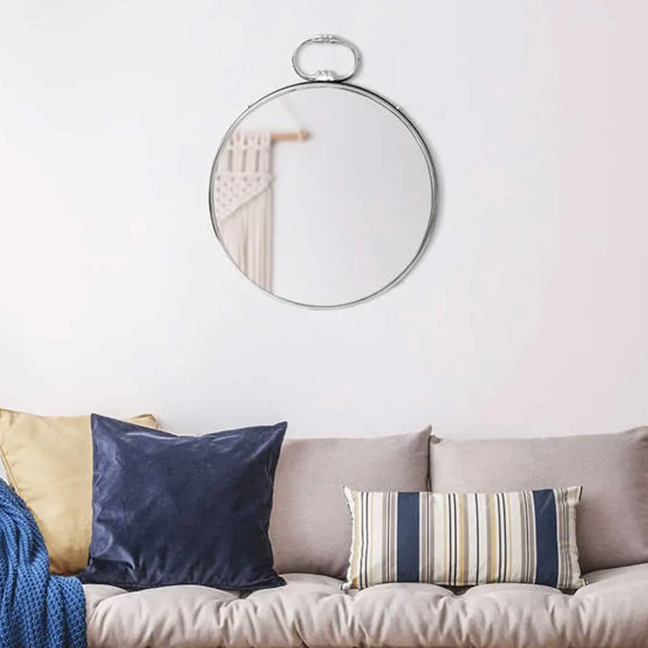 Wohnen Runder Spiegel im Taschenuhr Design - Lagusta