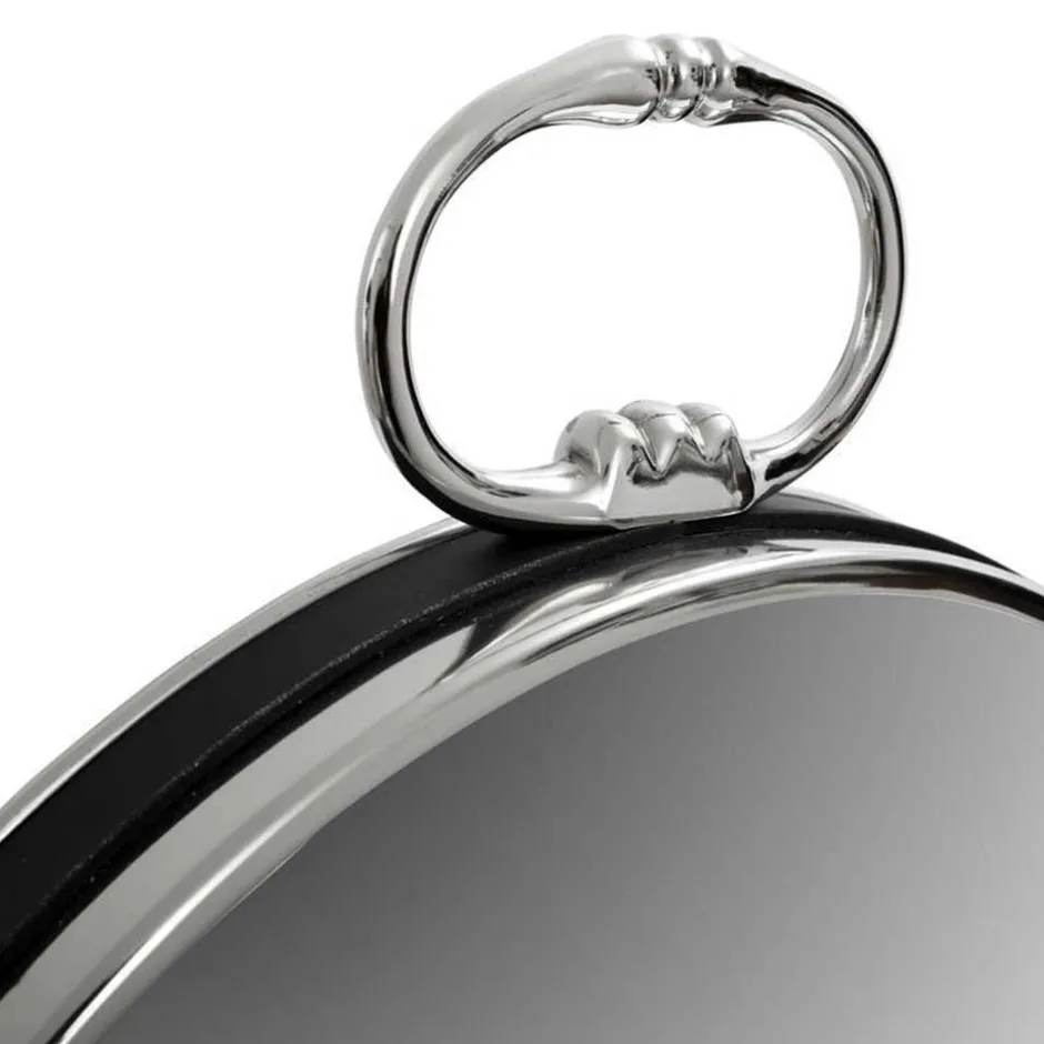 Wohnen Runder Spiegel im Taschenuhr Design - Lagusta