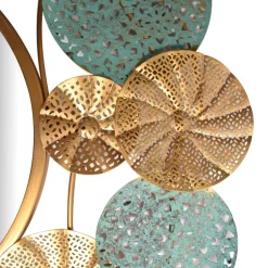 Runder Spiegel in Altgold und Grün - Biljana^Wohnen Online