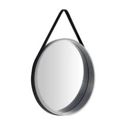 Runder Spiegel in Grau & Schwarz - Zutana^Wohnen Hot
