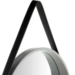 Runder Spiegel in Grau & Schwarz - Zutana^Wohnen Hot