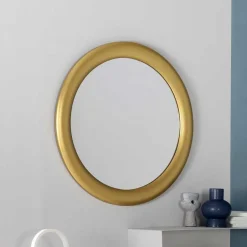 Wohnen Runder Spiegel mit breitem Rahmen - Meridus