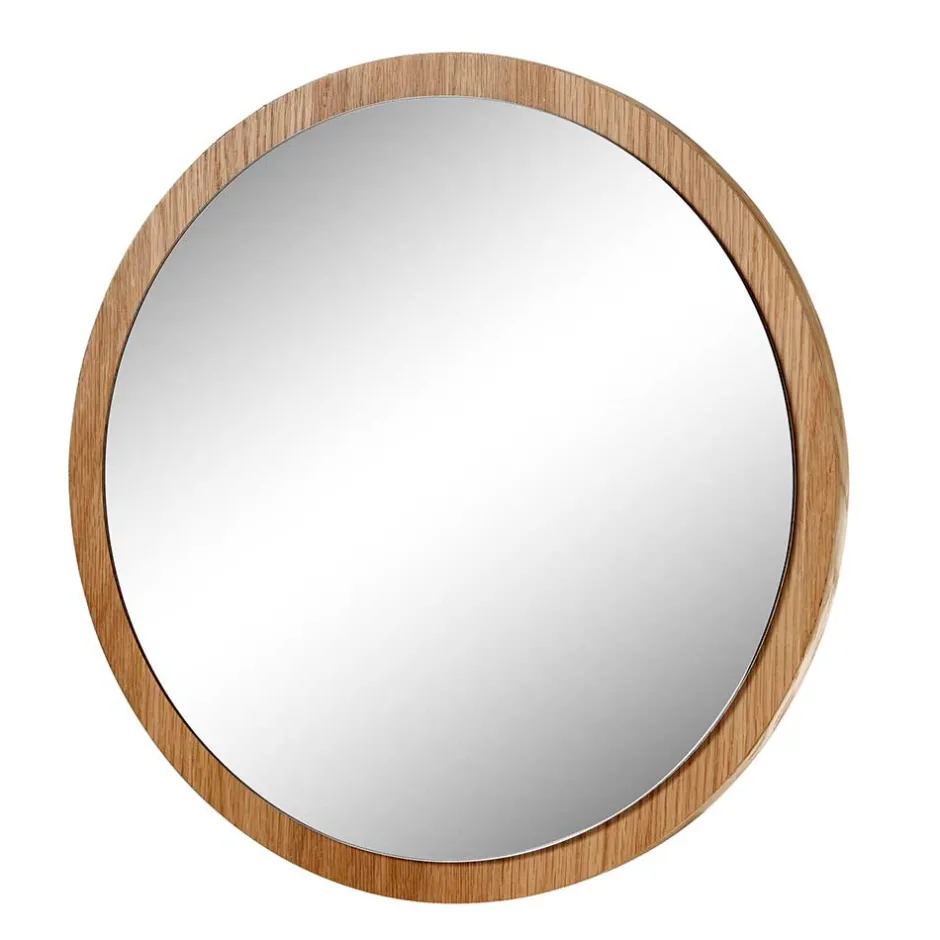 Runder Spiegel mit Eichenholzfurnier - Kopiana^Wohnen Sale