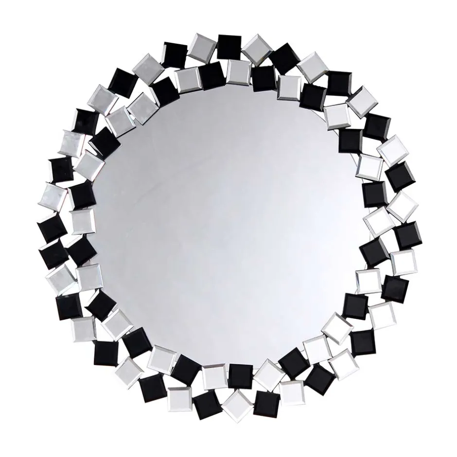 Runder Spiegel mit Mosaik Rahmen - Viktor^Wohnen Sale