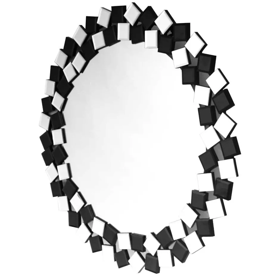 Runder Spiegel mit Mosaik Rahmen - Viktor^Wohnen Sale