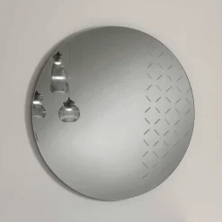 Runder Spiegel mit Muster - Crenba^Wohnen Outlet