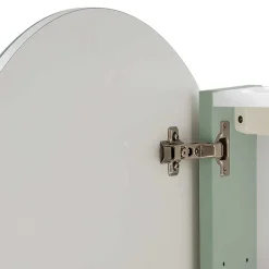 Runder Spiegel Schrank mit LED Beleuchtung - Vereny^Wohnen Clearance