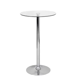 Wohnen Runder Stehtisch mit Glasplatte - Actives
