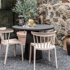 Runder Säulentisch aus Tonfaser - Selargius^Wohnen Discount