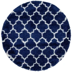 Wohnen Runder Teppich mit hohem Flor 150 cm - Cranita