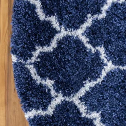 Wohnen Runder Teppich mit hohem Flor 150 cm - Cranita