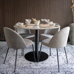 Wohnen Runder Tisch & Stühle im Retro Stil - Ebruar (fünfteilig)