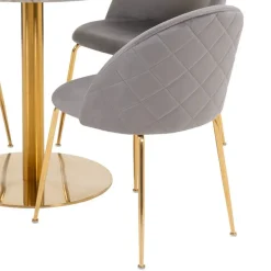 Wohnen Runder Tisch & vier Stühle Set - Zimarena (fünfteilig)