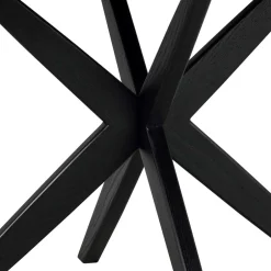 Wohnen Runder Tisch in Schwarz mit Schweizer Kante - Puerto