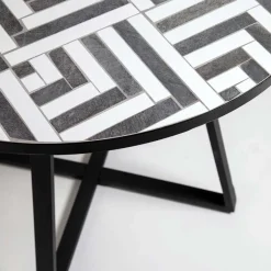 Runder Tisch mit Keramik Mosaik - Aurelias^Wohnen Best