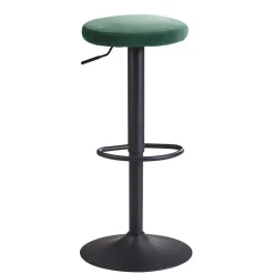 Wohnen Runder Tresenhocker in Grün Samtsitz - Coulien