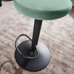 Wohnen Runder Tresenhocker in Grün Samtsitz - Coulien