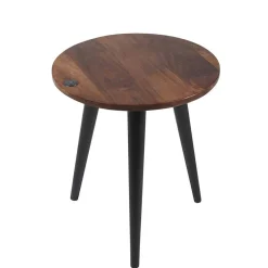 Wohnen Runder Wohnzimmertisch mit 3-Fußgestell - Devanico