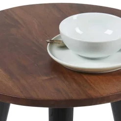 Wohnen Runder Wohnzimmertisch mit 3-Fußgestell - Devanico