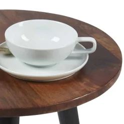 Wohnen Runder Wohnzimmertisch mit 3-Fußgestell - Devanico