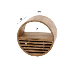 Rundes Wandregal mit Schublade - Detroit^Wohnen Hot