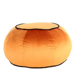 Wohnen Rundes Yoga-Kissen in Bronze Samt - Colistran