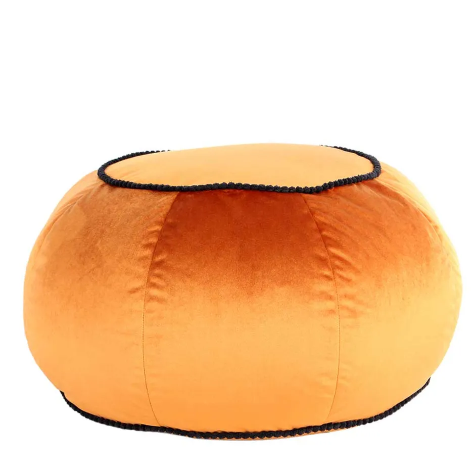 Wohnen Rundes Yoga-Kissen in Bronze Samt - Colistran