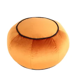 Wohnen Rundes Yoga-Kissen in Bronze Samt - Colistran